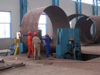 China 100 Tons Motorized High PrecisionWind Tower Production Line For Pipe Fabrication for sale