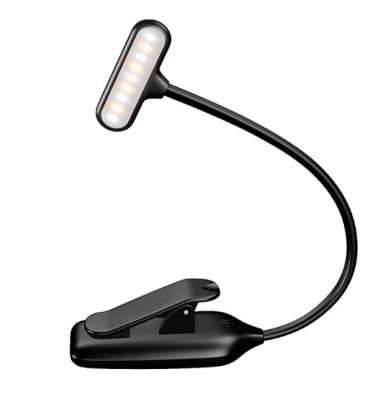 China ABS Plastic 9 LED Book Light Clip On, Rechargeable Clip Reading Light Portable Music Stand Light, Clip Light Light for sale