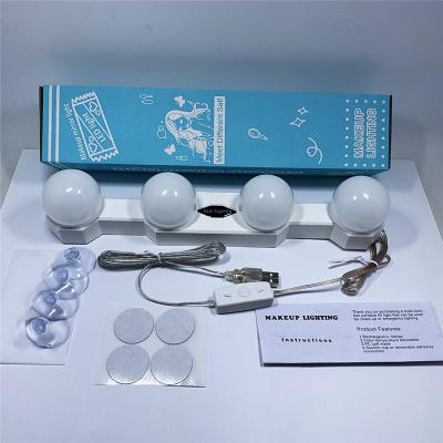 China Promise NEW 4 color bulb suction cup and punch free led bathroom vanity light for sale