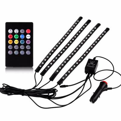 China LED+PFC 12v RGB Color Led Strip Light For BluetoothLED Music Rhythm Car Atmosphere Light for sale