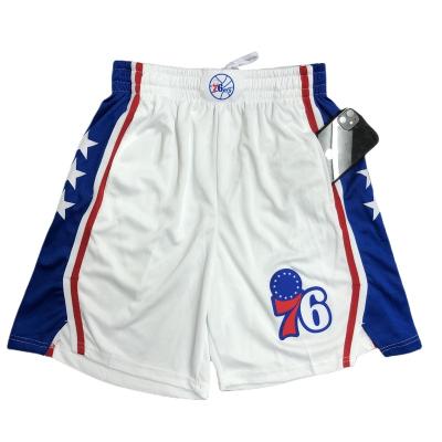 China Antibacterial White 76erse Kids Basketball Jersey 75th Birthday Vintage Basketball Jersey Shorts for sale