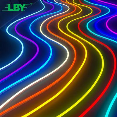 China LBY China Warm Sign Strip Colored Led Flexible Light 4X10 Monster Smart Illuminessence 6*12 Led Neon Strip Light 1Cm Cut By App for sale