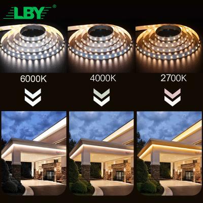 China LBY Pixel Led Strip Designs 2835 5050 White Cold Warm City Lighting Addressable Ws2812B Uk Plug Led Light Strip for sale