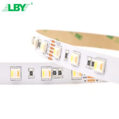 China LBY 12V 5V Water Proof 1 Pin 2812 Wifi Cct Led Lighting Strip 5M Roll 10M Remote Control 10 Mitar 5050 Led Strip Rgb for sale