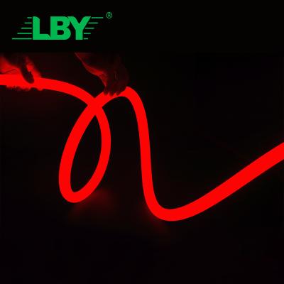 China LBY 360 Lamp El Wire Flexible Ccfl 5X8 Dimmable Neon Sign 12V Led Strip Light 120L Flexible Neon Led Lights Strip for sale