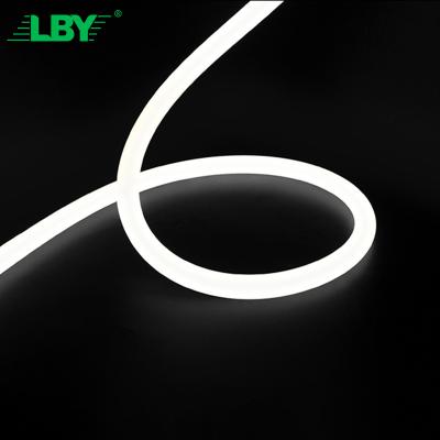 China LBY 360 Degrees 24V Flexible Silicon Led Neon Light Monster Smart Illuminessence Withe Led Neon Light Strip for sale