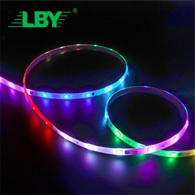 China LBY Wireless App Ir Remote Control Rgbic Led Strip 16.4Ft 5M Smart Led Strip Kit 32.8Ft 10M 5050 for sale