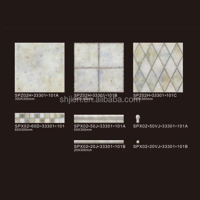 China Rustic Tile Newcomer! ! ! 330*330mm high quality antique design ceramic bathroom and kitchen wall tile for sale