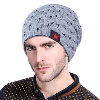 China Hot People's Fashion Winter Hat Star Pentagons Star Acrylic Hat For Men for sale