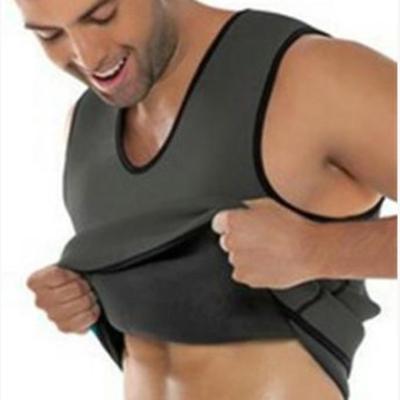 China Sustainable Mens Body Shaper Vest Neoprene Tummy Control Sweat Tank Top Vest for sale