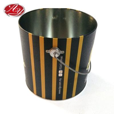 China Eco - Friendly And Recycleable Material OEM Custom Shaped Metal Tin Box For Popcorn Packaging for sale