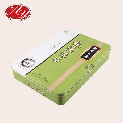 China Eco - Friendly And Recyclable Large Food Grade Material Tin Container Metal Tea Packaging Box for sale