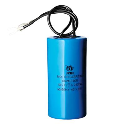 China cd60 250v air conditioner motor capacitor starting nonpolar electrolytic capacitor for sale