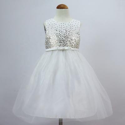 China Wholesale Anti-static Princess Glitter Baby Girl Dress Sequin Tulle Dress Girl Dress for sale