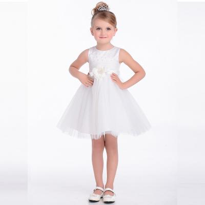 China Wholesale Breathable Ruffled Bridesmaid Tulle Formal Dress Baby Girl Short Dresses Top Dress Kids for sale