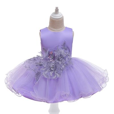 China High Quality Breathable Princess Party Dress Sleeveless Princess Toddler Party Bridesmaid Dresses 10 Years Old for sale