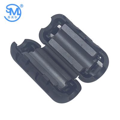 China Industrial Magnet For Power Cord Custom Size EMI Noise Suppressor Choke Filter EMI Clamp Cable Ferrite Core for sale