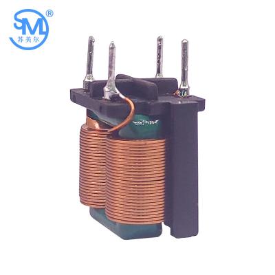 China Customized High Performance Wire Wound Ferrite Core Inductor Flat Copper Wiring Coil Choke Inductor Square Common Mode Inductor for sale