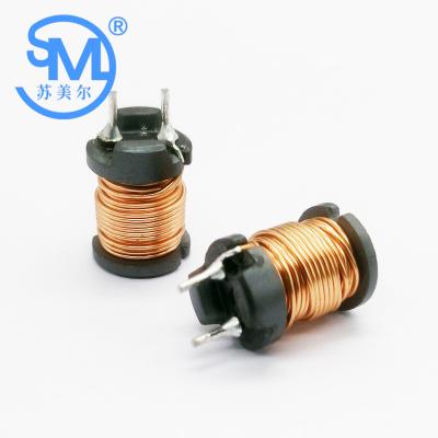 China Inductor Customized 10*14mm Radial Leaded Ferrite Drum Core Inductor Power Inductor for sale