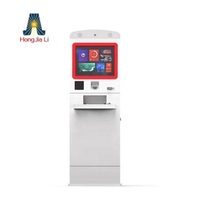 China A4 Hospital Printing Touch Screen Self Service Payment Kiosk With Thermal Printer And Card Reader for sale