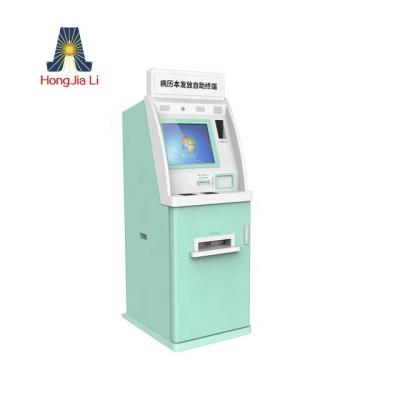 China Indoor Touch Screen Kiosk Printing Sim Ic Id Rfid Card Self Service Ticket Dispensing Vending Machine for sale