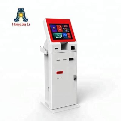 China Shopping Mall Self Service Bill Payment Ticket Vending Kiosk with Card Dispenser for Hotel and Government (HJL-4300) for sale