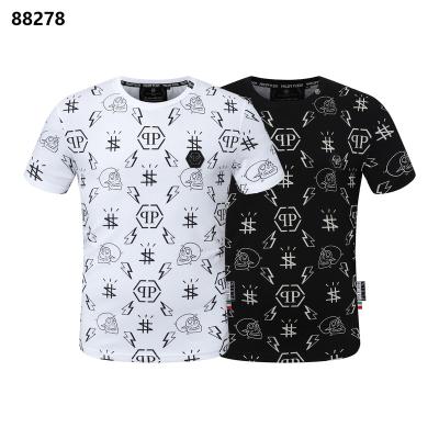 China Custom wholesale luxury brand T-shirts high quality single sleeve embroidered 100% cotton men's T-shirts ultra short for sale