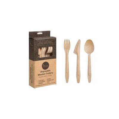 China A2U-4 Eco - Friendly Disposable Wooden Cutlery Set From EU Market for sale