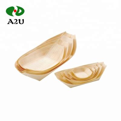 China Disposable Japanese Style Latest Styles Of Wooden Sushi Boat for sale