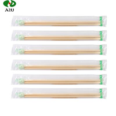 China Sustainable Disposable Bamboo Wooden Chopsticks A2U-006  Natural Bamboo for sale