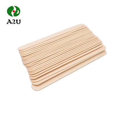 China Large Birch Wood Wax Spatula Wooden Applicators For Hair Removal Waxing for sale