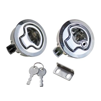 China Zinc Alloy Panel Lock MS739-2 Recessed Pull Lock Cabin Lock MS739-2 for sale