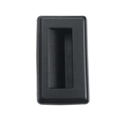 China Streamlined design for easy black plastic panel lift and power distribution cabinet pull of remova PL025 handles furniture handles for sale