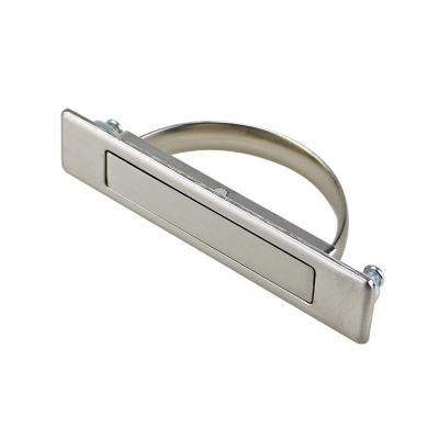 China PL005 Modern Recessed Cabinet Door Pull Handle Rotary Drawer Pulls Furniture Tatami Pull Handle for sale