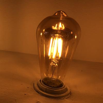 China Indoor Lighting in Attic Vintage Edison Bulbs LED Chandelier Rocky Light ST64 G45 A60 G95 C35 C37 Filament Running Bulb for sale