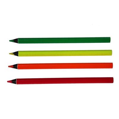 China Neon Student Drawing Pencil Professional Private Label Colored Pencils Colored Pencils Bulk Jumbo Neon Black Wooden Colored Pencils for sale