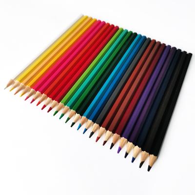 China Wholesale OEM 12 Color Bass Wood/Poplar Eco-Friendly Pencils Set Kraft Box Bass Wood Pencils Colorful Pencil For Kids Drawing for sale