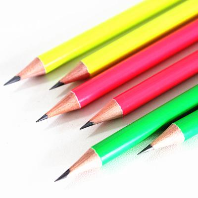 China New Design Office&school Promotional Standard Wooden Pencil Use HB Hexagonal Pencil Discount New Year Pencil Neon Pencil for sale