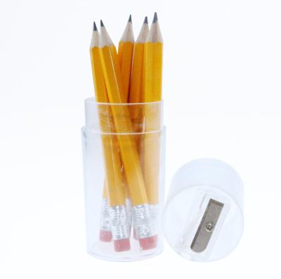 China Promotional Pencil Cheap Sharpened Eraser Top NO.2 Yellow Pencil With Company Logo #2 HB Hexagonal Wooden Pencil Bulk Free Samples for sale