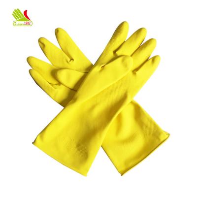 China Lovely Decorative Reusable Breathable Latex Kitchen Cleaning Gloves for sale