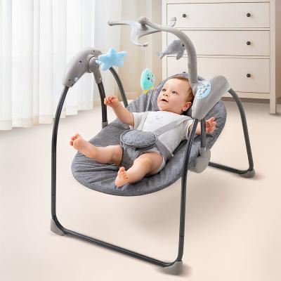 China Contemporary Baby Crib Rocking Hutch Swing Baby Chair Smart Electric Chair Bouncer Newborn Calm Baby Chair with Belt Remote Control for sale