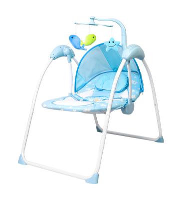 China WESHIONS Baby Swing Chair Modern Newborn Electric Bed Bouncer Electric Automatic Rocking Cradle For Baby Room for sale