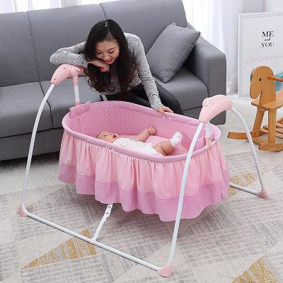 China New Design Durable+adjustable+Mobile 2022 New Design Infant Rocking Chair Baby Smart Electric Swing Cradle New for sale