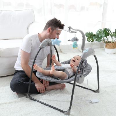 China Widespread Good Quality Hot Contemporary Most Trustworthy Manufacturer Gross Weight 5kg Electric Swing Cradle Magnetic Baby Crib With Music for sale