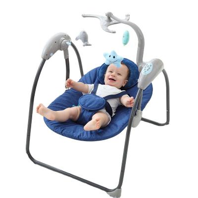 China NEW EUROPEAN WESHIONS 2022 Baby Crib Baby Bouncer Portable Electric Swing Indoor Foldable Swing Chairs For Baby Room for sale