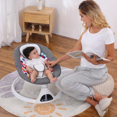 China New Bluetooth Baby Rocking Chair Contemporary Style Smart Electric Crib Bed with Music Electric Swing Newborn Shaker for Yiwu Trade City for sale