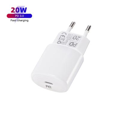 China 20W USB Smart Mobile Phone Charger Power Adapter Travel Charger PD 3.0 Super Fast Charger for sale