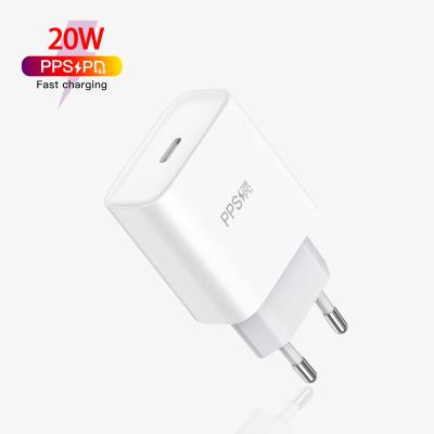 China 20W Mobile Phone Palladium Mobile Phone Charger Fast USB EU Plug High Quality Charger Power Adapter Travel Charger for sale