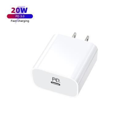 China Original Mobile Phone 18W 20W USB-C Palladium Fast Charger US EU Plug USB C Power Adapter For Original Iphone Charger for sale