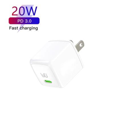 China 20W Mobile Phone QC Mobile Phone USB Fast Charger USA Plug High Quality Charger Power Adapter Travel Charger USA Plug for sale